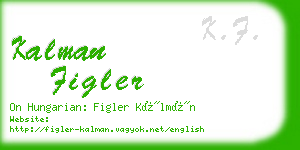 kalman figler business card